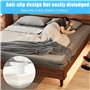 CUVZORA Lot de 4 supports de drap de lit avec bandes de fermeture, universels pour tous les types de matelas, matériau PVC robus