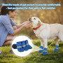 CUVZORA 4 Chaussures pour Chien d'Été en Maille Respirante - Anti-Dérapantes avec Bandes Réfléchissantes, Léger et Confortable p