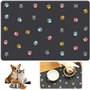 ARTGUTS Tapis de gamelle pour chiens et chats - Absorbant - Séchage rapide - Tapis d'alimentation antidérapant pour animaux de c