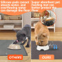 ARTGUTS Tapis de gamelle pour chiens et chats - Absorbant - Séchage rapide - Tapis d'alimentation antidérapant pour animaux de c