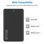 Asbter USB 3.0 HDD SATA disque dur externe boîtier de disque pour 9.5mm 7mm 2,5 pouces SATA HDD et SSD [USB 3.0 câble et sans ou