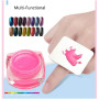 Yueser 3 Pcs Palette de Mélange en Acier Inoxydable Bague à Doigt Palette de Couleurs avec Spatule pour Fond de Teint/Ombre À Pa