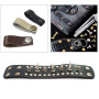Rivets en Cuir 240 Ensemble 2 Tailles Double Rivet Goujons Tubulaires en Métal avec 3 Pièces Outil de Fixation et Punch Pince po