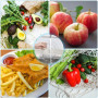 Panier de Chef en Acier Inoxydable,Filtre de Rinçage Pliable,Panier de Friture,Corbeille à Fruits égouttoir,Convient pour le Pou