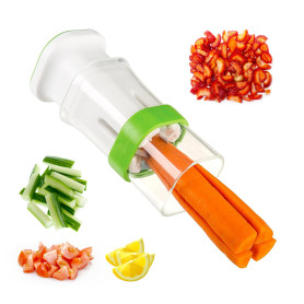 Coupe Concombre Mandoline Outil Cuisine - Coupe-legumes Manuelle Multifonctionnel avec Lame en Acier Inoxydable pour Fruits