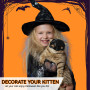 WEILONGB Masque chauve-souris pour chat et animal domestique pour décoration de fête d'Halloween, accessoires de déguisement de 