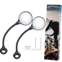 LEXICANMHS Lot de 2 rétroviseurs de vélo HD rotatifs à 360° et pliables - Rétroviseurs de vélo pour guidon de 17