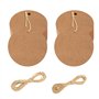 GIDWRIY 150 Pièces Etiquette Kraft Rondes 5 CM