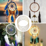 YZROHYI 10 Pièces Cercle Métal Macramé 15 CM,Anneaux pour Art Floral,Anneau Attrape Rêve,Cerceau Decoration,Cercle en Fer Loisir