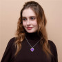 YZROHYI Collier Changement D'Humeur,Collier Qui Change de Couleur,Collier Coeur Photo Enfant,Collier Pendentif Photo,Collier de 