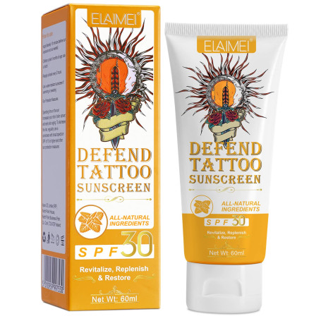 KLLALO Crème Solaire SPF 30 + pour Tatouage