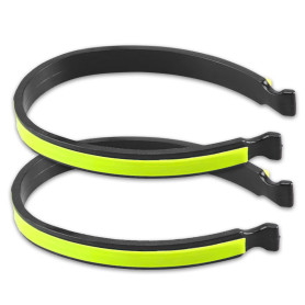 CHDZSW Pince à Pantalon Réfléchissante Vélo Pinces à Pantalon Universelles pour Cyclistes Protection Pantalon Vélo Pince de Vélo