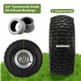 Soiiw 15x6.00-6 pneus et pneus avant de roue 2 Pack pour artisans Husqvarna tondeuse à gazon 3 pouces centré hub perforation ID 