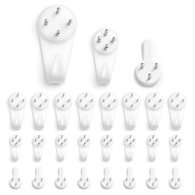 YISCOKO Lot de 3 crochets muraux sans trace pour accrocher des tableaux