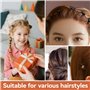 YISCOKO Lot de 24 petites pinces à cheveux antidérapantes pour femmes et filles avec étui de rangement, noir et marron