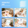 100 Pièces Pochette plastique A4, Pochettes Plastiques Perforées A4, Universel Pochette Transparente 80 My, Classeur A4, pour Pa