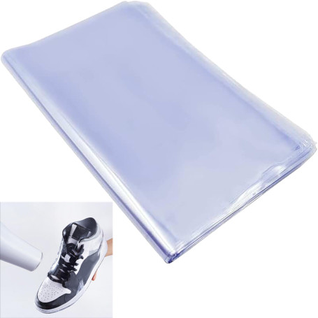 Zephyra 50 Pcs Sacs Rétractables 28 x 45 cm – Film Rétractable Transparent PVC pour Chaussures