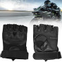 HAOMEEDUO Gants Tactique Militaire Demi Doigt en Cuir - Pour Moto