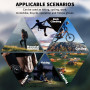 HAOMEEDUO Gants Tactique Militaire Demi Doigt en Cuir - Pour Moto, Tir, Cyclisme, VTT, Scooter - Anti-dérapant - Été - Randonnée