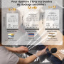Sacs sous vide pour vêtements - 6 pièces (L/M/S) - Gain de place - Hermétiques avec double fermeture éclair - Idéal pour les vêt