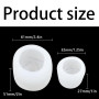 N-D Bougie Moule Bougie Moule Silicone Moules 3D Rose Fleur Moule - 3 Pcs Fleurs Silicone Savon Moule DIY Bougies Moule Manuel S