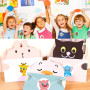 MoK 2 Rouleaux Gommette Animaux, Reward Stickers pour Enfant, Autocollants de Motivation Enseignants, pour Scolaires Salle de Cl