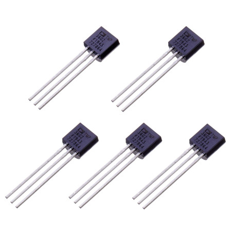 BOJACK TMP36 Lot de 5 capteurs de température 3 broches TMP36GZ haute précision Celsius