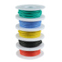BOJACK Kit Câbles en Silicone 20 AWG Kit de Fil électrique Toronné en Cuivre étamé 300 V Avec 20φ3mmTubes (5 Couleurs, 6Meter Ch