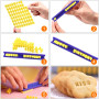truee 144 Pièces Cookie Stamp Letter Stamp, Emporte piece Alphabet et Chiffre, Embosser Moule Biscuit Bricolage, Moule Cuisson D