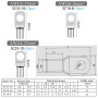 Cosse Electrique,30 Pièces Cosse à Sertir Kits,16mm² 25mm²35mm²Cosses de Câble à Anneau,Bornes en Cuivre Etamé Connecteurs SC