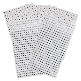 Lot de 5 feuilles de strass autocollants transparents en acrylique pour loisirs créatifs