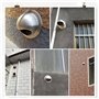 Ventilation Grille Grille d'aération ronde en acier inoxydable 304 - Rond Grille de Ventilation pour pot d'échappement de mur ex