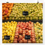 Pinces étiquettes Clips Titulaire Prix - Support D'affichage Présentoir avec de Réutilisables Double Face pour Magasins Fruits R