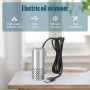 DONGKER Écumoire Électrique pour Aquarium,Ecumeur de Surface USB en Acier Inoxydable avec 2 Ventouses Puissantes pour Aquarium D