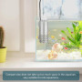 DONGKER Écumoire Électrique pour Aquarium,Ecumeur de Surface USB en Acier Inoxydable avec 2 Ventouses Puissantes pour Aquarium D