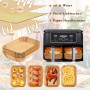 APPCXOKL Set de 200 Pièces de Papier Sulfurisé pour Friteuse à Air, Ensemble de Cuisson pour Friteuse à Air avec Pinceau à Huile
