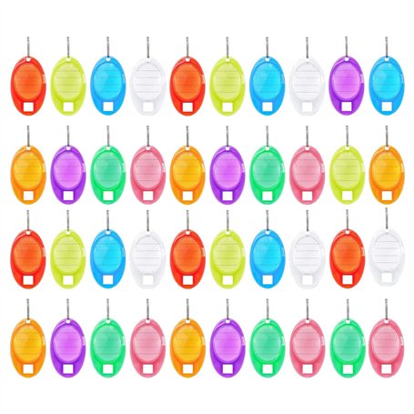 TICKLELY 40 Pièces Porte-clefs – Étiquettes de clé