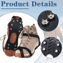 Crampons de Randonnée - Crampons Trail, Idéaux pour Randonnée sur Neige et Trail Running - Pointes de Crampons de Haute Qualité,