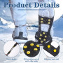Crampons de Randonnée - Crampons Trail, Idéaux pour Randonnée sur Neige et Trail Running - Pointes de Crampons de Haute Qualité,