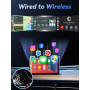 DEALAZOT H3 Adaptateur CarPlay sans Fil pour iPhone - Convertisseur Filaire vers sans Fil, Plug and Play Type-C/USB, Compatible 