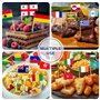 Kisvic 100 pays - Cure-dents internationaux - Drapeaux de cocktail - Drapeau Euro décoratif - Petit mini cure-dents - Double fac