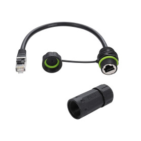 PENGLIN 2PCS RJ45 CAT6 Connecteur étanche pour montage en panneau