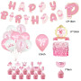 Déco d'Anniversaire Ballerine Ballons Anniversaire Ballet Décoration Gateau Anniversaire Ballerine Bannière Joyeux Anniversaire 