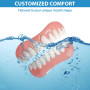 2 Pcs ProthèSe Dentaire Silicone Dentier Provisoire Facette Dentaire Prothese Dentaire Silicone Appareil Dentaire En Silicone Pr