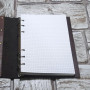 ZEONHEI Lot de 6 paquets de 270 Feuilles A5 Recharge Papier en grid, Quadrillé 6 Trous Vierge Feuillets Mobiles, pour Agenda Fil