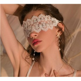 CHUYIX Masque pour les yeux sexy et flexible en dentelle pour femme - Pour fête costumée
