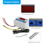 RUIZHI XH-W3001 Digital LCD Module de Contrôleur de Température, Microcomputer Thermorégulateur Thermocouple Thermostat avec Son
