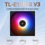 Thermalright TL-E12B-S V3 Ventilateur de processeur ARGB 120 mm silencieux 4 broches PWM 2000 tr/min pour ventilateur de process