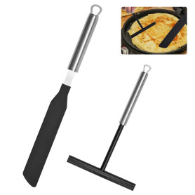 CAREDGO 2 PCS Râteau à Crêpe Etaleur Crepe