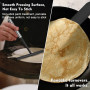 CAREDGO 2 PCS Râteau à Crêpe Etaleur Crepe, Épandeur de Crêpes Râteau à Crêpes Épandeur de Crêpes et Spatule en Acier Inoxydable